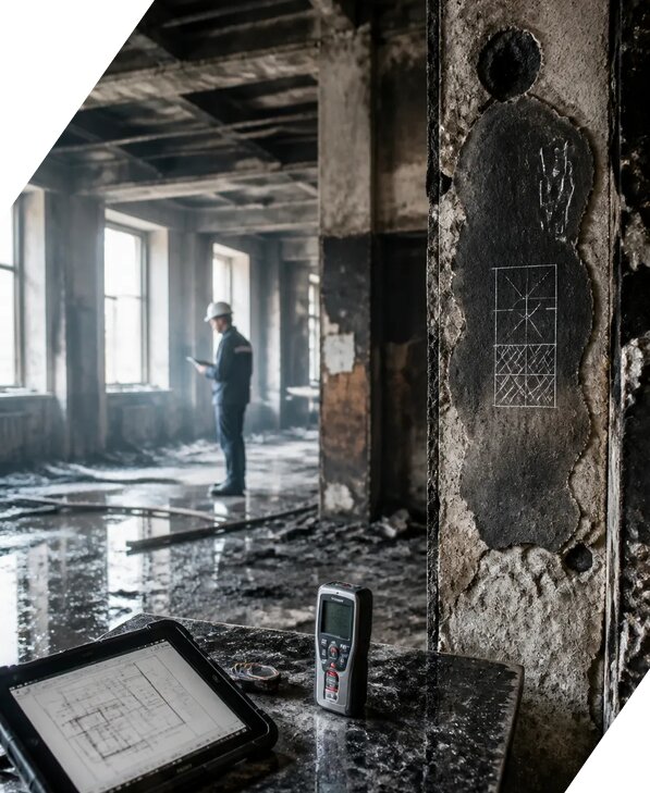 Обследование зданий после пожара в Симферополе от 15581 р. | ЭкспертизаРоссия